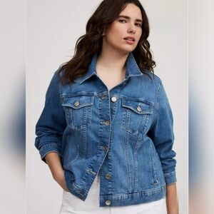 Torrid Size 0 Modern Denim Trucker Jacket